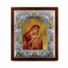 Ασημένια εικόνα ΠΑΝΑΓΙΑ ΚΑΡΔΙΩΤΙΣΣΑ-ΑΓΙΟΓΡΑΦΙΑ  27x24cm
