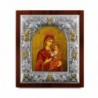 Ασημένια εικόνα ΠΑΝΑΓΙΑ Η ΠΡΟΥΣΙΩΤΙΣΣΑ-ΑΓΙΟΓΡΑΦΙΑ  19.5x17.5cm