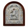 Ασημένια εικόνα ΑΓΙΟΣ ΓΕΩΡΓΙΟΣ  27x24cm