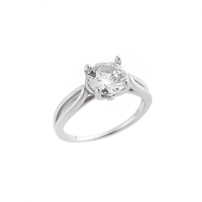 Δαχτυλίδι Γυναικείο Μονόπετρο Senza Silver 925 SSR2521