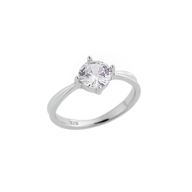 Δαχτυλίδι Γυναικείο Μονόπετρο Senza Silver 925 SSR2531