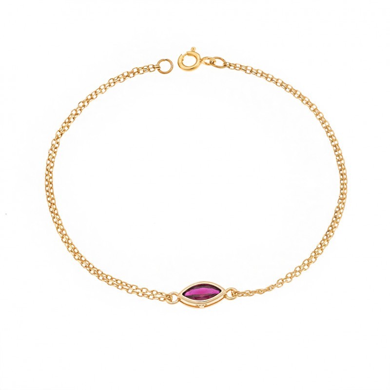 Βραχιόλι Senza Silver 925 Gold Plated