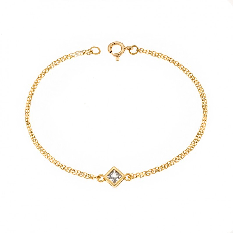 Βραχιόλι Senza Silver 925 Gold Plated