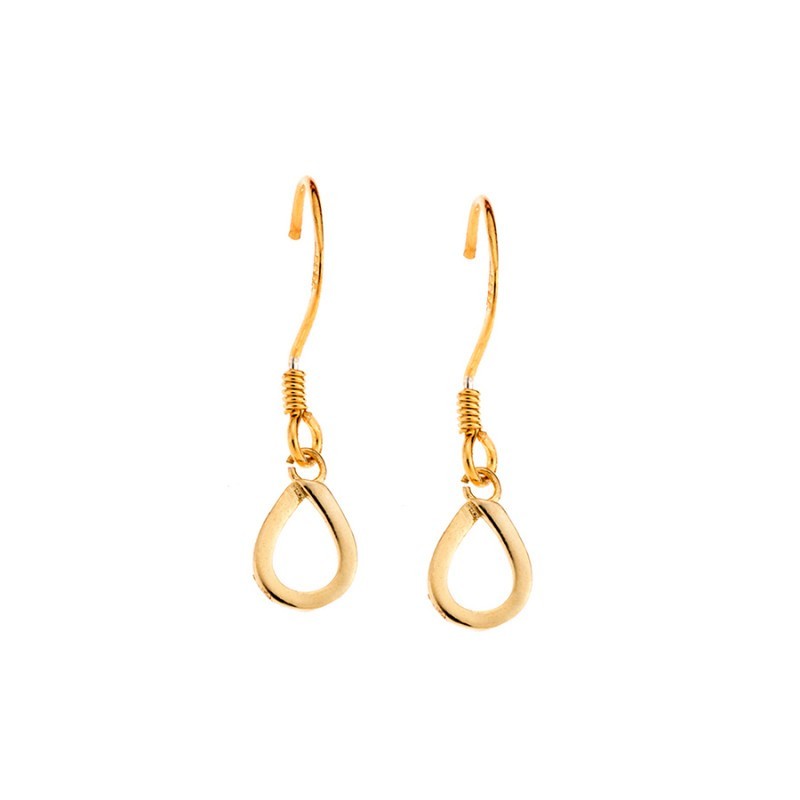 Σκουλαρίκια Senza Silver 925 Gold Plated SSR2392GDSK