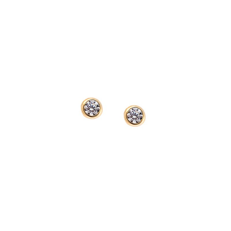 Σκουλαρίκια Γυναικεία SENZA απο επιχρυσωμένο ασήμι 925