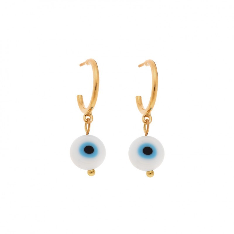 Σκουλαρίκια Κρίκοι Senza επιχρυσωμένο ασήμι 925