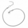 Αλυσίδα Ποδιού Φίδι SΕΝΖΑ Silver Stainless Steel 4mm-19+3cm Extension SSD4339SR