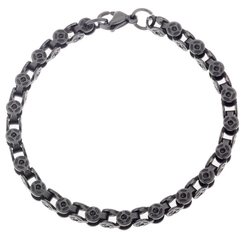 Βραχιόλι Senza Men`s Black Stainless Steel SSD4428