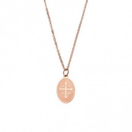 Κολιέ Γυναικείο SΕΝΖΑ Steel Rose Gold Plated SSD3380RG