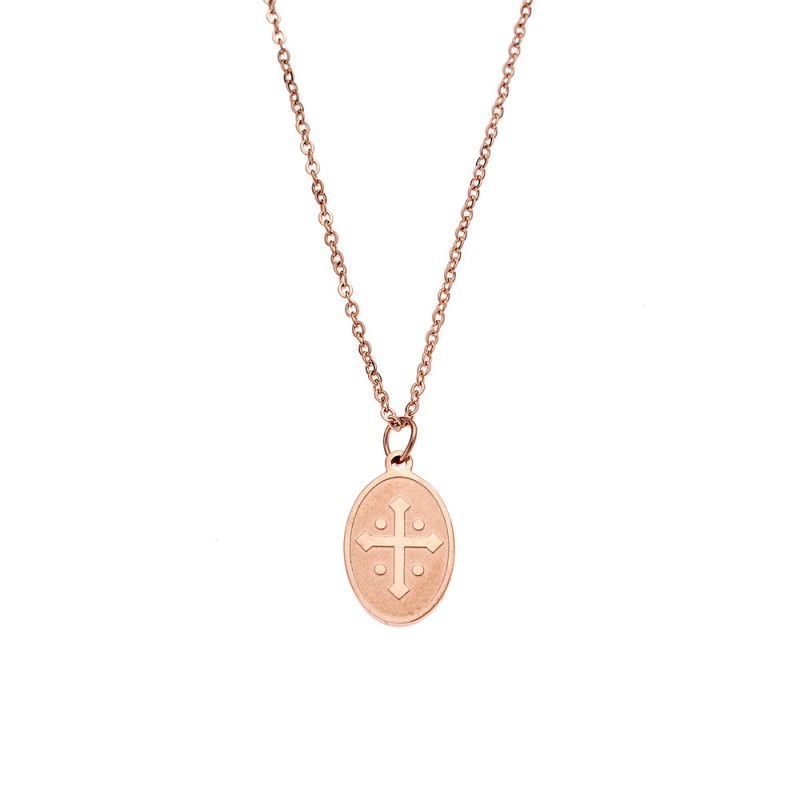 Κολιέ Γυναικείο SΕΝΖΑ Steel Rose Gold Plated SSD3380RG