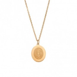 Κολιέ Γυναικείο SΕΝΖΑ Steel Gold Plated SSD3382GD
