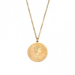 Κολιέ Γυναικείο SΕΝΖΑ Steel Gold Plated SSD3384GD