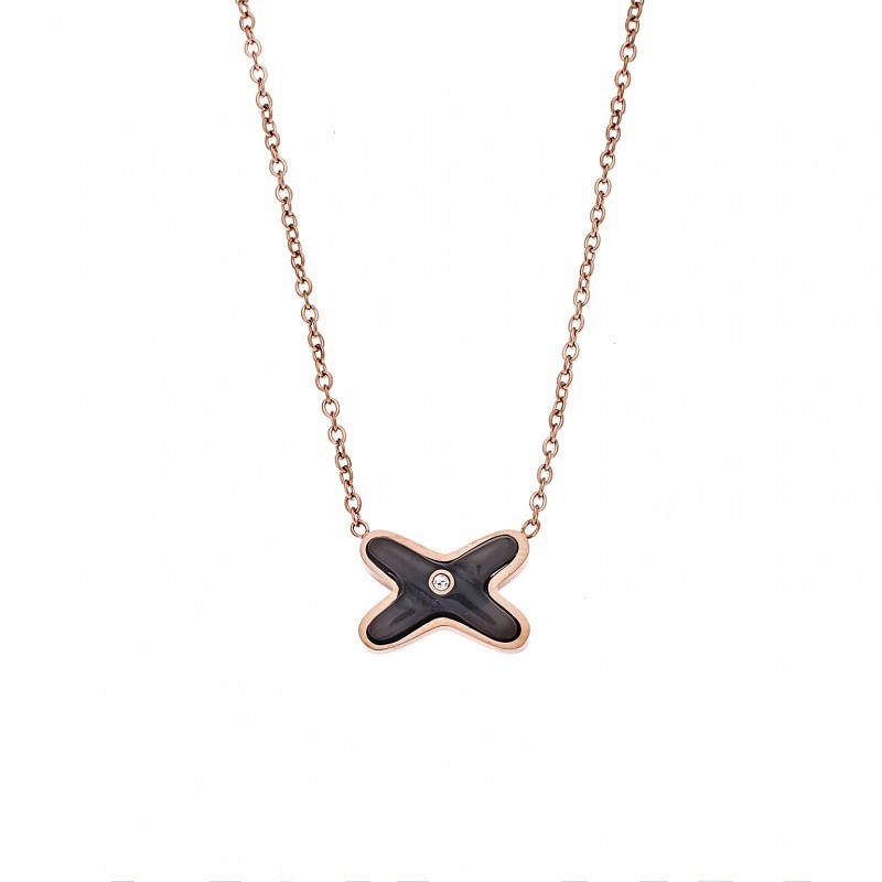 Κολιέ Γυναικείο SΕΝΖΑ Steel Rose Gold Plated SSD4135RB