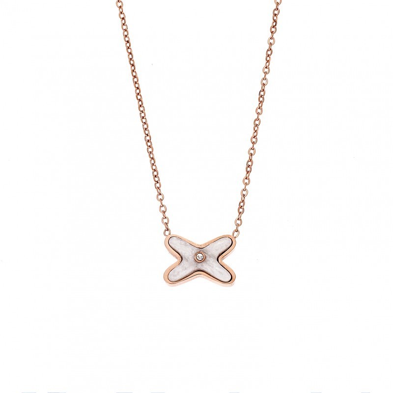 Κολιέ Γυναικείο SΕΝΖΑ Steel Rose Gold Plated SSD4135RW