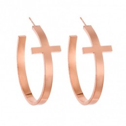 Σκουλαρίκια SENZA Steel Rose Gold Plated SSD3309RG