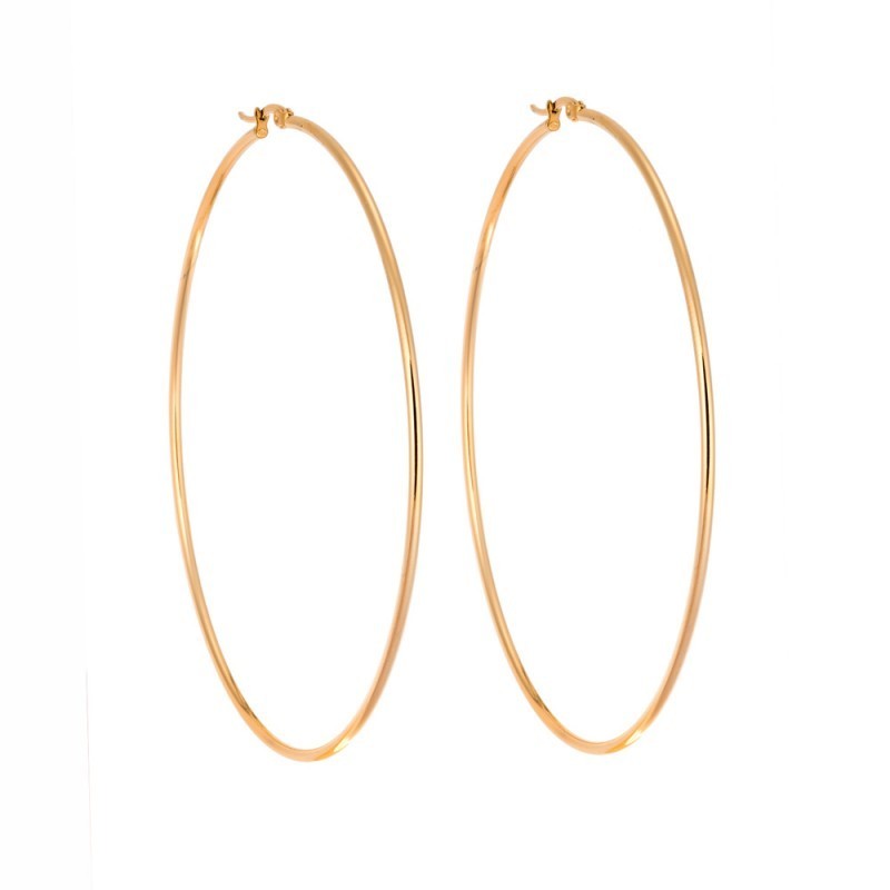 Σκουλαρίκια Senza Steel 9 cm Gold Plated SSD3777GD