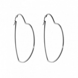 Σκουλαρίκια SENZA Steel 6 cm SSD4075SR