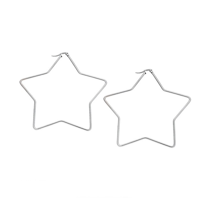 Σκουλαρίκια Senza Steel 8 cm SSD4084SR