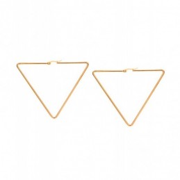 Σκουλαρίκια Senza Steel 7 cm Gold Plated SSD4088GD