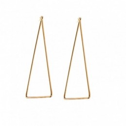 Σκουλαρίκια Senza Steel 8 cm Gold Plated SSD4089GD