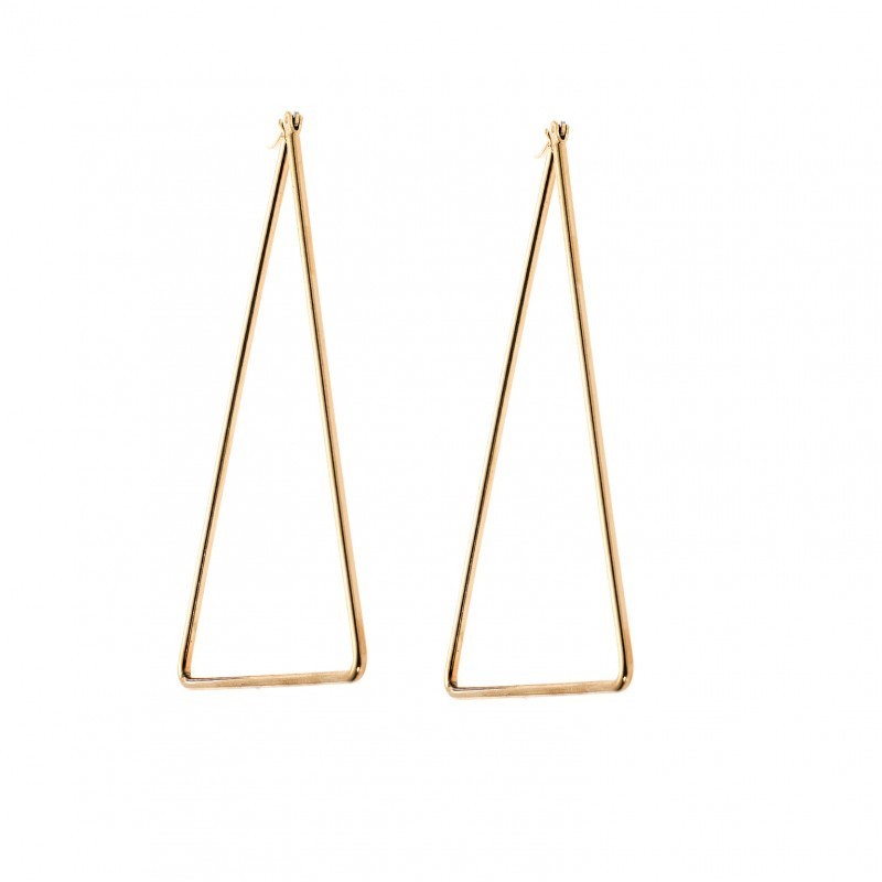 Σκουλαρίκια Senza Steel 8 cm Gold Plated SSD4089GD