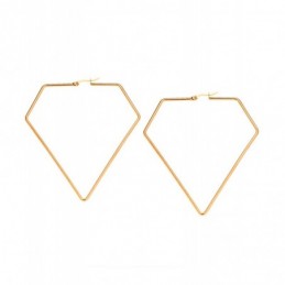 Σκουλαρίκια Senza Steel 8 cm Gold Plated SSD4091GD