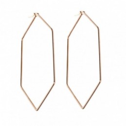 Σκουλαρίκια Senza Steel 8 cm Rose Gold Plated SSD4093RG