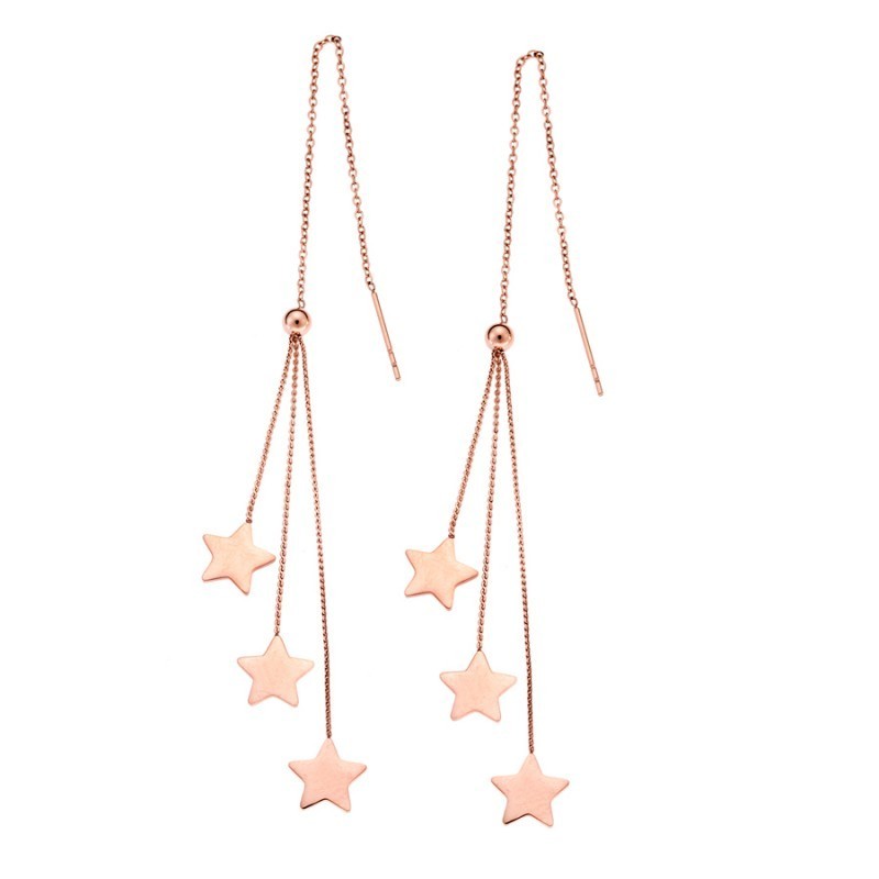 Σκουλαρίκια SENZA Steel Rose Gold Plated SSD4449RG