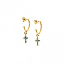 Σκουλαρίκια Κρίκοι Senza επιχρυσωμένο ασήμι 925