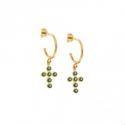 Σκουλαρίκια Κρίκοι Senza επιχρυσωμένο ασήμι 925