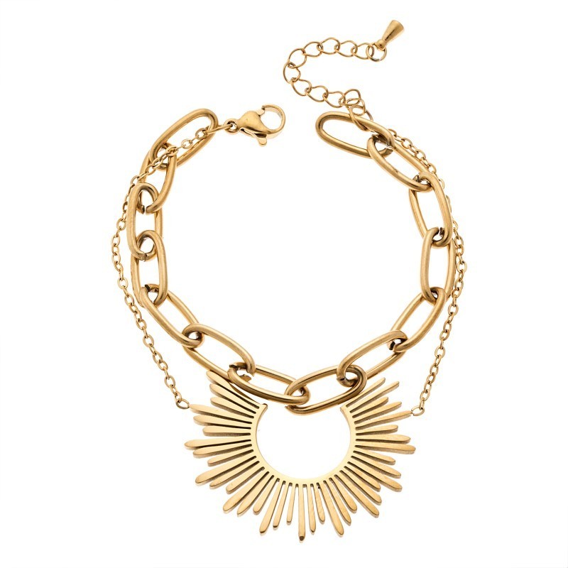 Βραχιόλι Senza Steel Gold Plated