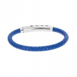 Βραχιόλι Senza Men`s Steel Blue Leather Strap SSD4990BL