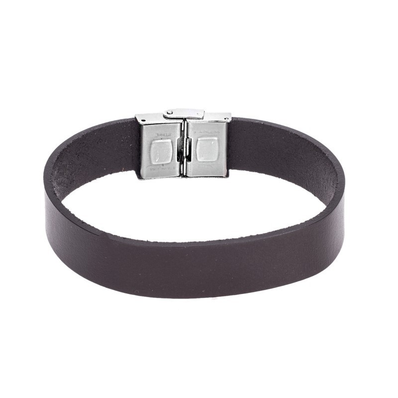 Βραχιόλι Senza Men`s Steel Brown Leather Strap SSD4994BN