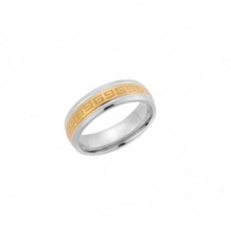 Δαχτυλίδι Senza Unisex Two Tone Steel