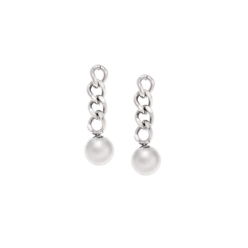 Σκουλαρίκια Γυναικεία SENZA Steel με αλυσίδα SSD5123SR