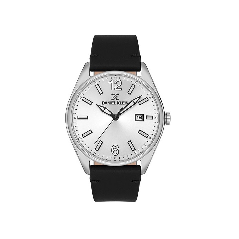 Ανδρικό ρολόι με δερμάτινο λουρί DANIEL KLEIN DK.1.13666-1