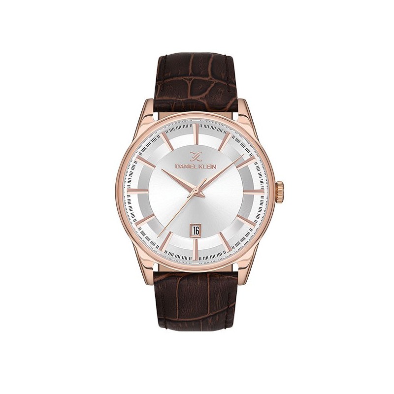 Ανδρικό ρολόι με δερμάτινο λουρί DANIEL KLEIN DK.1.13669-4
