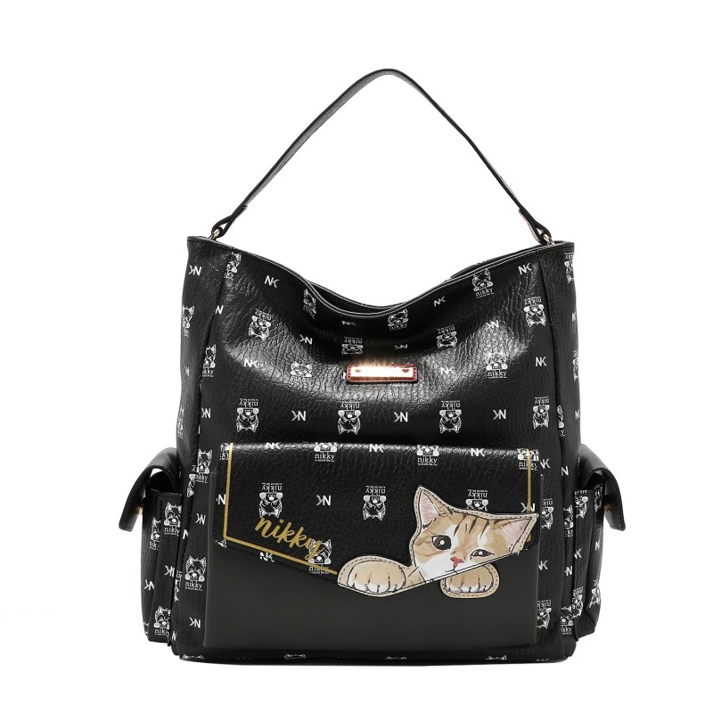 NICOLE LEE NK12821 NIKKY FINDS MEOW BLACK