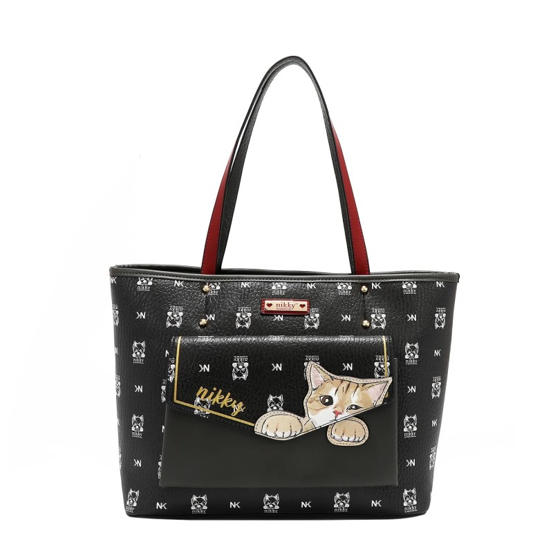 NICOLE LEE NK12823 NIKKY FINDS MEOW BLACK