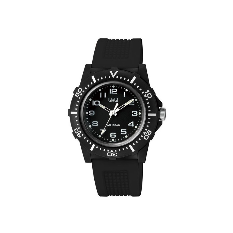 QQ V32A001VY Unisex πλαστικό ρολόι