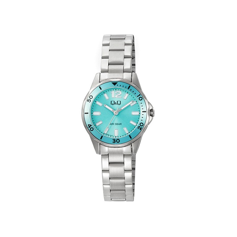 QQ Ρολόι γυναικείο με ατσάλινο μπρασελέ Q88B-003PY