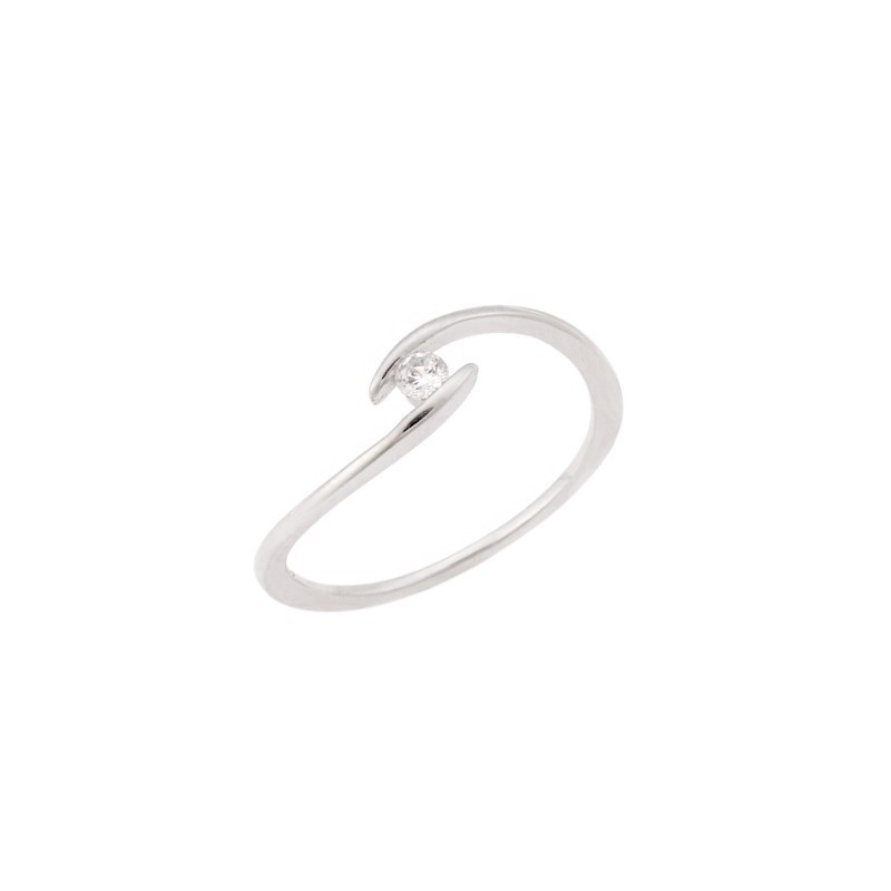 Δαχτυλίδι Γυναικείο Μονόπετρο Senza Silver 925 SSR3235SR