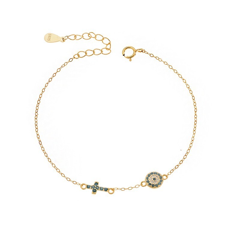 Βραχιόλι Senza Silver 925 Gold Plated