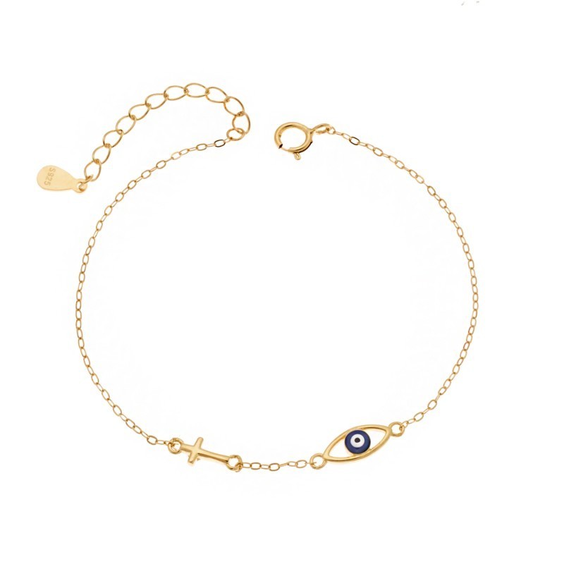 Βραχιόλι Senza Silver 925 Gold Plated