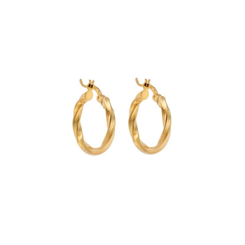 Σκουλαρίκια Γυναικεία Senza από επιχρυσωμένο ασήμι 925