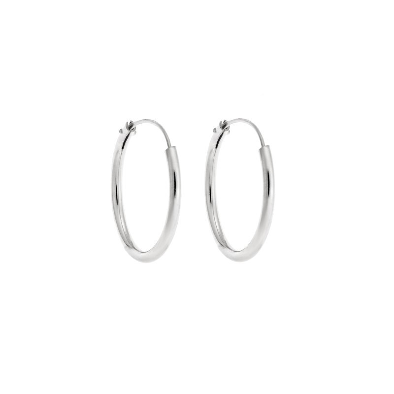 Σκουλαρίκια Κρίκοι Senza από ασήμι 925