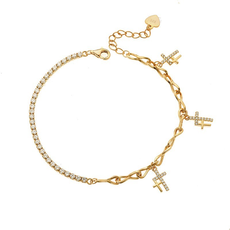 Βραχιόλι Senza από επιχρυσωμένο ασήμι 925