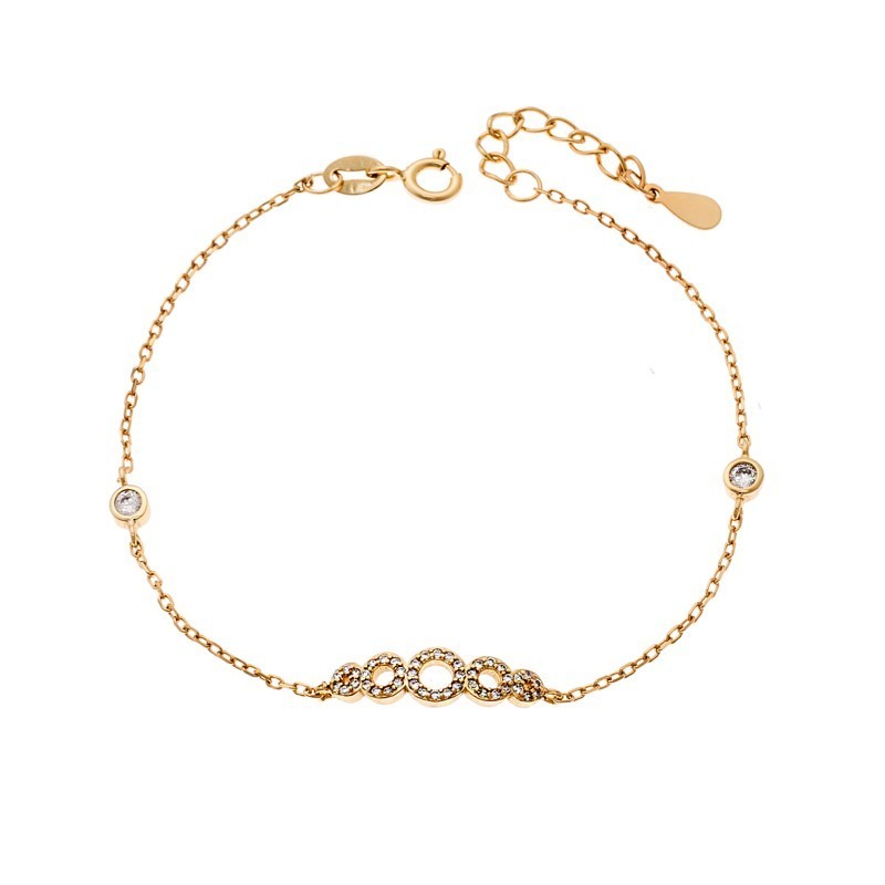 Βραχιόλι Senza από επιχρυσωμένο ασήμι 925