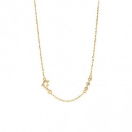 Κολιέ Senza από επιχρυσωμένο ασήμι 925
