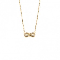 Κολιέ Senza από επιχρυσωμένο ασήμι 925